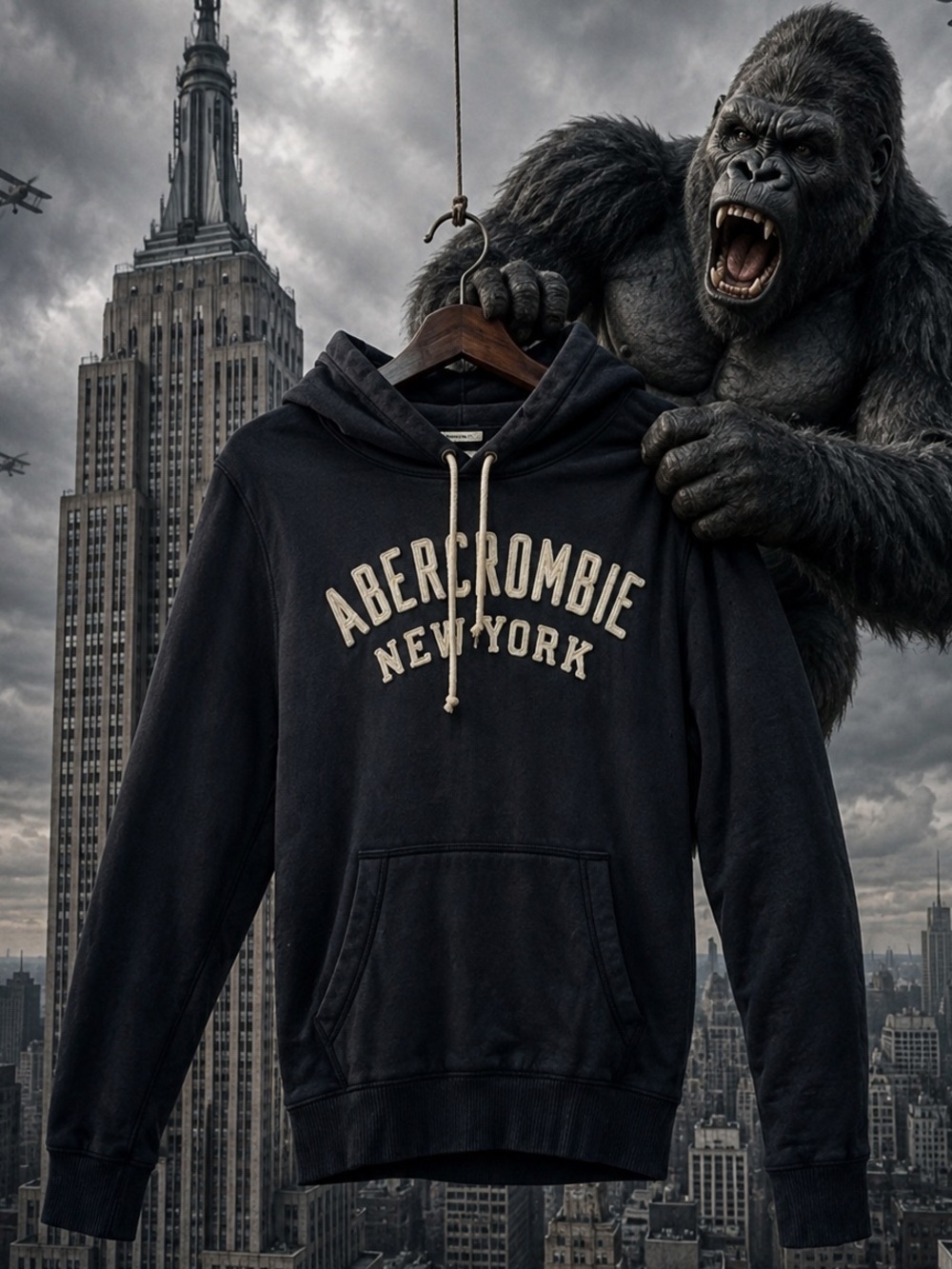 Abercrombie & Fitch heavy cotton-mix muscle hoodie - a classic in A1 condition